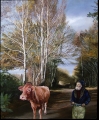 Paysan avec son vache (artiste: mast)